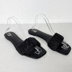 Reformation Black Sandals